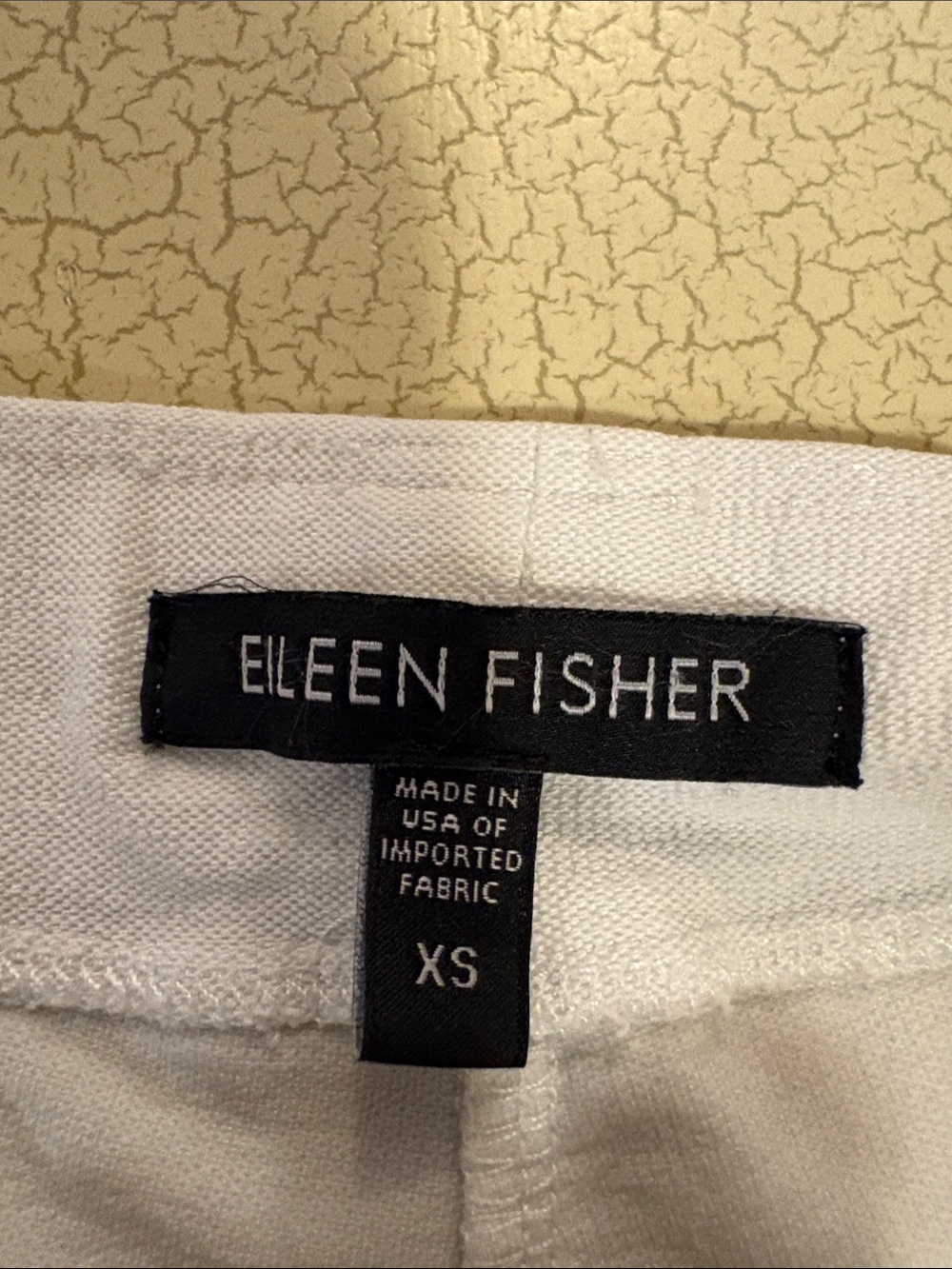 Eileen Fisher White Crepe Pull-On Straight Leg Pants - Picture 3 of 8